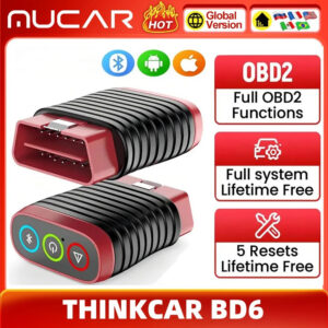 Thinkcar BD6 OBD2 Scanner Full System Diagnostic Tool 5 Reset Lifetime Free Wireless Car Code Reader For Android Iphone VS BT200