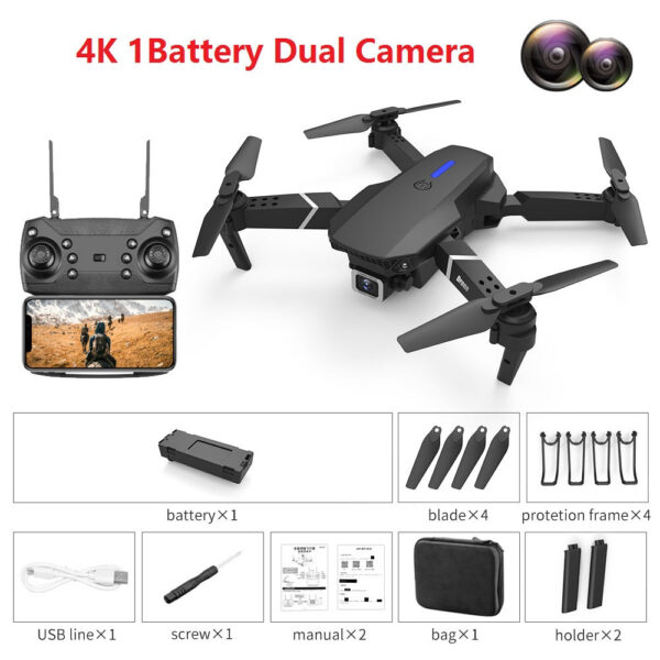 ZHENDUO E88 Pro New WIFI FPV Drone Wide Angle HD Height Hold RC Foldable Quadcopter Helicopter