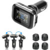 Digital Display Electronic Automobile Universal Tire Pressure Monitor Rotatable Cigarette Lighter Tpms System