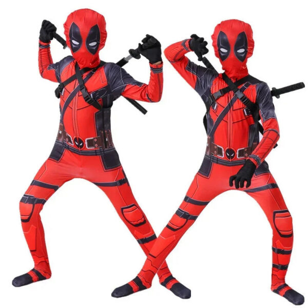 b6b515b346b017b7 Bodyguard Bodysuit Halloween Children's Deadpool Cosplay Costume Adult Set