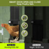 Automatic Aluminum Opener Timer Controlled Open/Close Door Anti-Pinch Function Chicken Coop