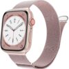 Marge Plus for Apple Watch Band Series Ultra 8 7 6 5 4 3 2 1 SE 38mm 40mm 41mm 42mm 44mm 45mm 49mm Women and Men, Stainless Steel Mesh Loop Magnetic Clasp Replacement for iWatch Bands