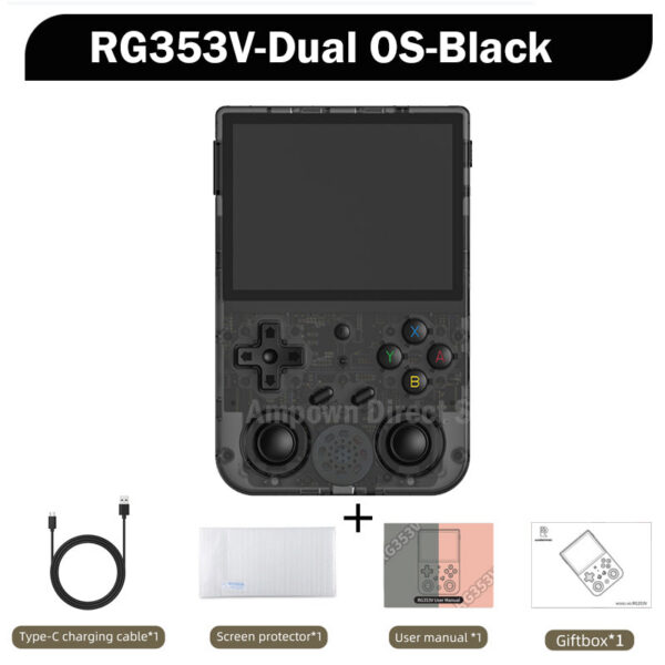 b6e295c4ec7b9f6c Anbernic RG353V RG353VS 64 128 256 G Touch Screen Handheld Players Android 11 LINUX Dual System Portable Video Game Console
