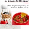 Super Design Slow Feeder Dog Bowl, 1 Cup, Nonslip, Heat-Resistant, Sturdy, Suitable for Small to Medium Sized Dogs