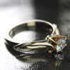 b6f639d3cd4a6874 Electroplated Gold Women's Zircon Imitated Mossani Ring With Gemstone Beautiful Jewelry Couple Wedding Accessories New