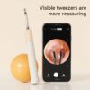 Wireless Cleaner Smart Visual Wax Removal Sticks WiFi Otoscope 3.2MM Camera Borescope with LED Lights 1920P HD Ear Care