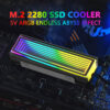 b74b161eda7be0b7 Jumpeak 5V ARGB Sync Computer 2280 SSD M2 Radiator PC RGB M.2 Hard Disk Nvme Cooler Heatsink Endless Abyss Effect
