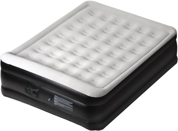 b75ae982651ed8fc Panana Twin Air Mattress with Built in Electric Pump, Height 18.5" Comfort Blow up Inflatable Guest Air Bed Airbed with Flocked Top, Storage Bag for Family, Home, Camping