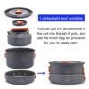 b75b36042dede36e Widesea Camping Tableware Outdoor Cookware Set Pots Tourist Dishes Bowler Kitchen Equipment Gear Utensils Hiking Picnic Travel