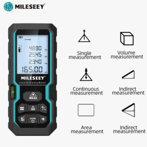 b765d7629a5d0994 MILESEEY S6 Tape Measure 40M 60M 80M 100M Laser Rangefinder IP54 Electronic Ruler Useful Measurement Tool