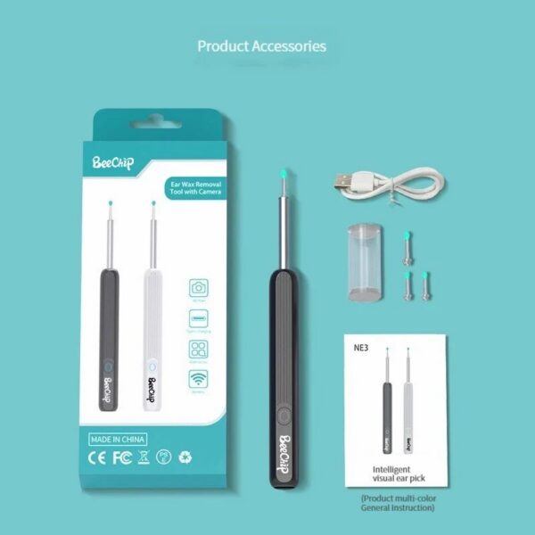 Wireless WiFi Pick Otoscope Camera Borescope Luminous Wax Cleaning Teeth Oral Inspection Health Care Ear Cleaner