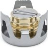 b77163b0d237b7fc Famgee Outdoor Mini Portable Alcohol Stove Burner for Backpacking Hiking Camping Survival (Gold)
