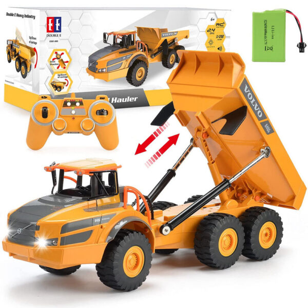 b774adb70112f477 Double E 1/26 RC Truck Dumper Caterpillar Tractor 2.4Ghz Radio Controlled Car Model Engineering Vehicle Excavator Toys For Boys