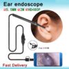 USB HD Mini Camera Electronic Endoscope Cleaner Earwax Removal Cleaning Tool Intelligent Visual Ear Picking Spoon