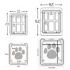 Dog Cat Lockable Magnetic Screen Outdoor Function Gates & Ramps Window Garden Tunnel Safety Self-Closing Flap Gate Pet Door
