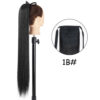 b785ba7563a7b7a5 34inches Synthetic Ponytail Hair Extension Clip in Fake Wig Hairpiece Blonde Wrap Around Pigtail Long Smooth Overhead Pony Tail