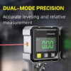 b7863a3c4d4c1584 NEW 4-Side Magnetic Digital Angle Gauge With Laser Electronic Protractor Horizontometer Inclinometer Angle Ruler Slope Measuring