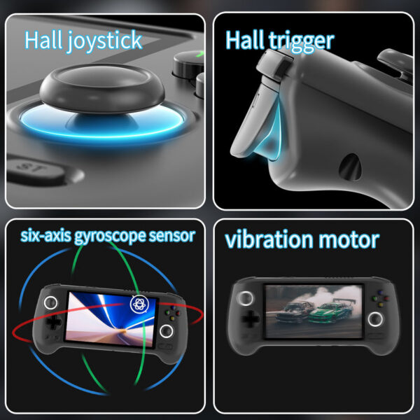 b7878ca03503bb5a ANBERNIC RG556 Handheld Game Console Unisoc T820 Android 13 5.48 inch AMOLED Screen 5500mAh WIFI Bluetooth Retro Video Players