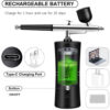 b78b558ac8fda11e 7.4v With Portable Air Brush Nails For Nail Art Paint Painting Crafts Airbrush Compressor