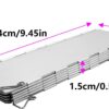 b794faf1d37a073b Semetall Camping Stove Windscreen 10 Plates Folding Outdoor Stove Windscreen Aluminum Camping Stove Windshield with Carrying bag-1Pack(3.3"W*9.5"L)