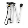 b7b64a2b029fae59 Hiking Camping Mountaineering Walking Stick Telescopic Baton Trekking Poles Folding Cane Crutches Pole Unisex