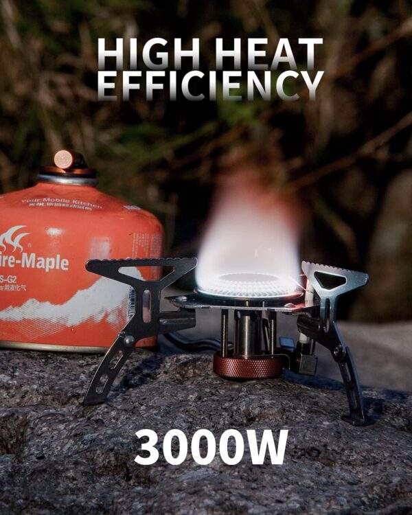 b7bdbab47ae444e5 Fire-Maple FMS-105 Portable Camping Gas Stove | 3000W Mini Portable Backpacking Cooking Burner with Piezo Ignition | Outdoor Hiking Trekking Fishing