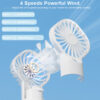 b7c0e866197dda52 Mist Portable USB Rechargeable Handheld with Humidifier Mini Water Spray Hand Fan