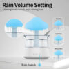 Relax Cloud Rain Diffuser Humidifier Raindrop Aromatherapy Machine Ultrasonic Atomization Humidification Colorful Lamp