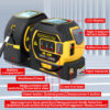 1pc 3 In 1 Digital High Precision Laser Rangefinder Steel Tape Measure