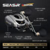 b7e97ed7de01884a Seasir Megacuda Baitcasting Reel Drag 15KG Deep Spool 6.5:1 Aluminum Frame Carbon Side Double Handle Jigging Metal Reel Seawater
