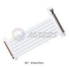 PCIE 4.0 X16 Riser Cable Video Card Extension Shielded Flexible 90° Mounting GPU Express Lossless Black/White