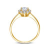 b7ed14d3069269d5 Certified Woman Flower Ring With Moissanite Diamond 0.5ct 5mm Wedding Engagement Rings Pure Sier Women's Jewelry For Girl Gift