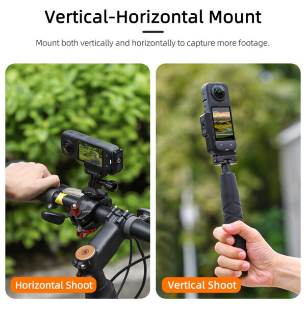b8068a3afeb4a731 Bracket For Insta360 X4 With Magnetic Adapter L-shaped Horizontal Vertical Aluminum Alloy Quick Release Mount Accessory
