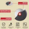 b81c8313a96a52f7 Stainless Steel Roller Cutter Multi-purpose Pizza Cake Dough Slicing Tool Baking Kitchen Accessories with Sharp Blade Wheel