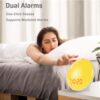 b8216844bf9c5d02 Wake Up Light Alarm Clock Kids, Heavy Sleepers, Bedroom, with Sunrise Simulation, Sleep Aid, Dual Alarms, FM Radio, Snooze, Nightlight, Daylight, Colors, 7 Natural Sounds, Ideal for Gift