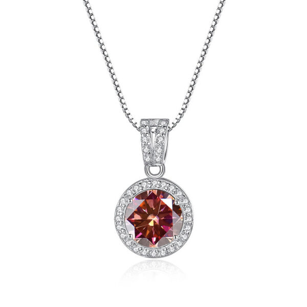 b847efef2d8995d9 Butterflykiss 1Carat Moissanite Diamond Pendant Necklaces For Women Sterling Sier Chain Iced Bling Wedding Jewelry