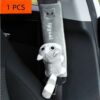 1pcs Car Safety Belt Cover Pads Universal Auto PU Leather Shoulder Cushion Protector Vehicle Seat Strap for Women and Children