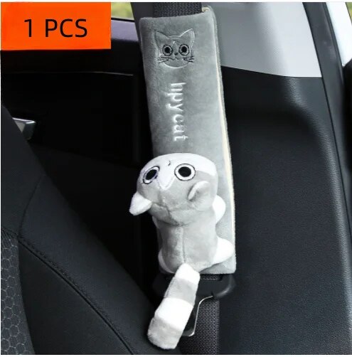 1pcs Car Safety Belt Cover Pads Universal Auto PU Leather Shoulder Cushion Protector Vehicle Seat Strap for Women and Children