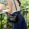 b86726b851f354b8 Braided Detail Crossbody Bag, Fashion Multi Pockets Purses, Vegan Leather Shoulder Bag For Middle-aged And Elderly Women