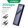 b869464549445f3f UGREEN M2 SSD Case M.2 NVMe SATA SSD Enclosure Adapter 20Gbps USB 3.2 Gen2 USB C External Enclosure Supports M and B&M Keys