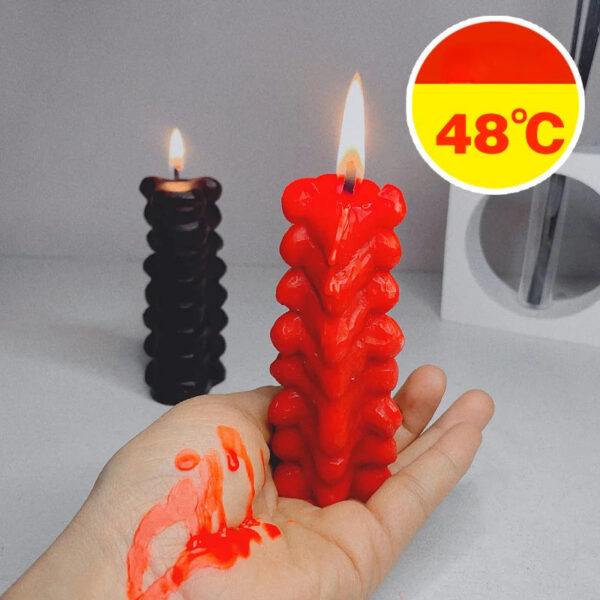 b86948c6e7c1eb8d Low Temperature Candle Spine Drop Wax Anti-Burning Sex Massage Candle Bdsm Toys Flirting Supplies for Flirting