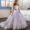 b878c0a1fb38348f Flower Elegant Briesdesmaid for Wedding 6-14Y Teen Girls Graduation Party Prom Long Gown Children's Pageant Tailling Dress