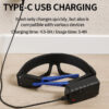 b897729d832b080d New XTE multifunctional glasses light with Type-C charging, warning headlamp, compact and portable, touch-sensitive headlamp