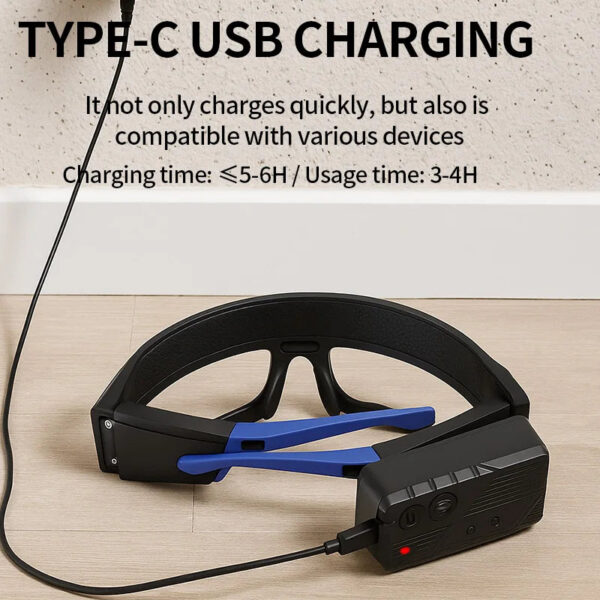 b897729d832b080d New XTE multifunctional glasses light with Type-C charging, warning headlamp, compact and portable, touch-sensitive headlamp