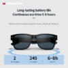 Monster Smart Glasses Headset Wireless Bluetooth Sunglasses Outdoor Sport Earphones Calling Music Eyeglasses With Mic
