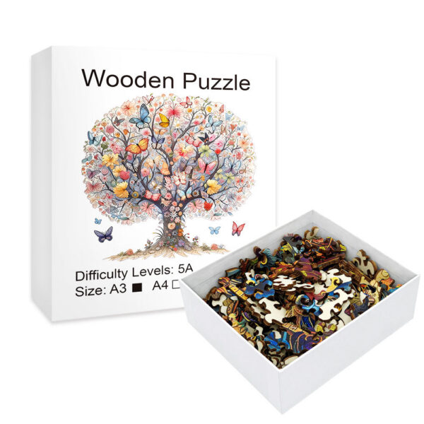 b8ad44fd17ffc451 Tree of Life Creative Wooden Puzzle Irregular fragmented wooden toys Handmade decorations - Christmas gifts, birthday gifts