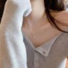 Jkeli NEW 100% Sterling Sier Winter Collection Sparkling Love Necklace Fit DIY Women Fashion Original Jewelry Gift