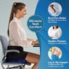 Non-slip Gel and Memory Foam Coccyx Office Chair Car Cushion Sedentary Artifact