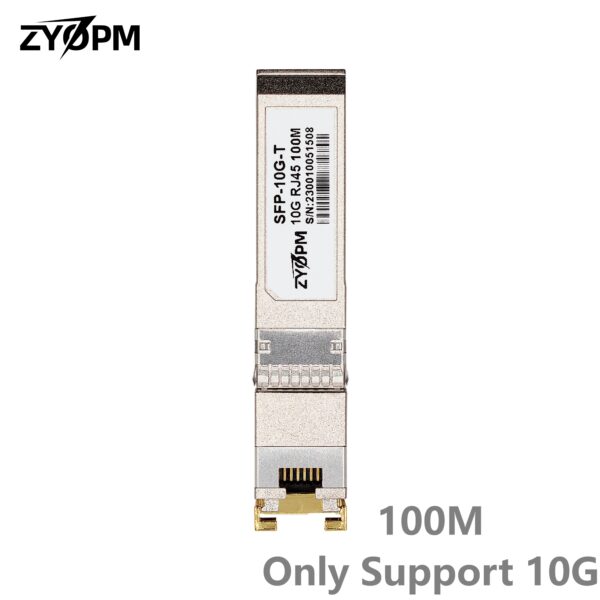 b8d49bd75eb013ab 10GBase-T 100m SFP+ Transceiver, 10G SFP+ to RJ45 Copper Module, CAT6a/7,for Cisco Mikrotik Ubiquiti Inter TP-LINK Broadcom chip