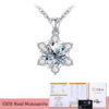 Stylever Snowflake Moissanite Diamond Pendant for Women Gift Sterling Sier Necklace Sparkling Wedding Fine Jewelry